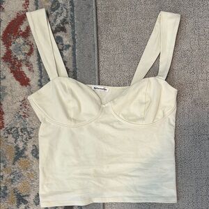 Reformation Cream Camisole Top